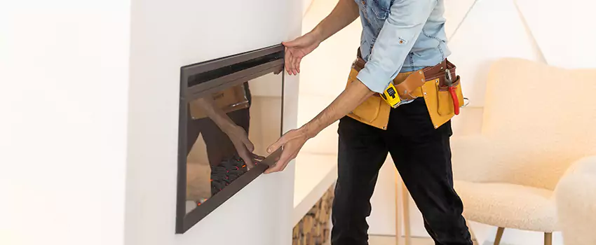 Metal Fireplace Installation in Fridley, Minnesota