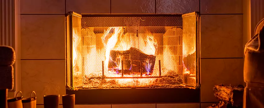 Mendota Hearth Landscape Fireplace Installation in Fridley, Minnesota