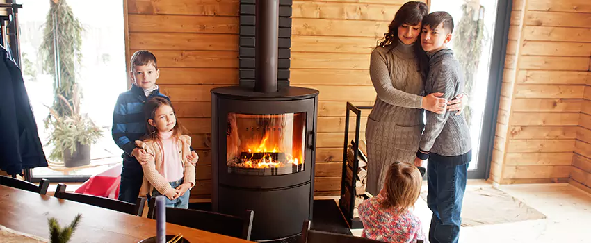 Morso Cast Iron Fireplace Insert Installation in Fridley, Minnesota