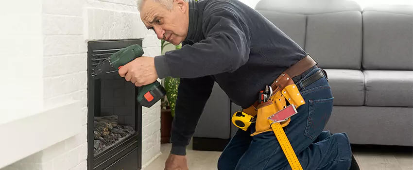 New Indoor Fireplace Installation in Fridley, Minnesota