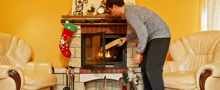 Rusted Metal Fireplace Restoration in Fridley, Minnesota