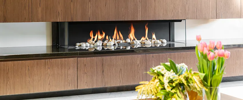Double-height Fireplace Design Refurbishment in Fridley, Minnesota