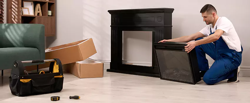 Old Rusted Metal Fireplace Repair And Replacement in Fridley, MN