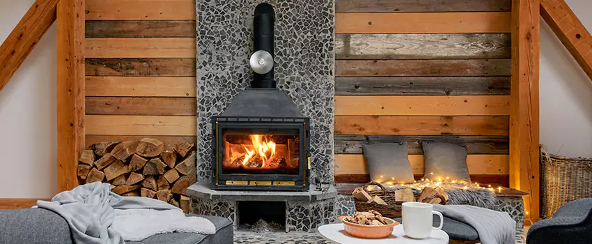 Thelin Hearth Products Direct Vent Gas Stove Fireplace Inspection in Fridley, Minnesota